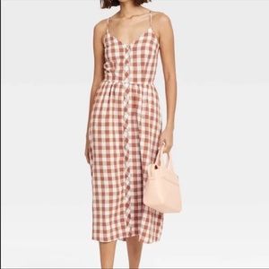 A New Day Women’s Gingham Print Sleeveless Dress